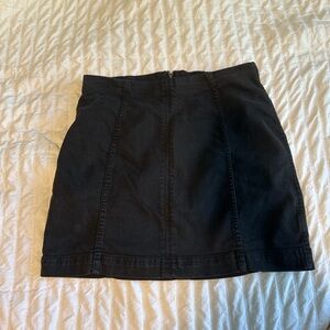 Free People Black Denim mini skirt Stretchy